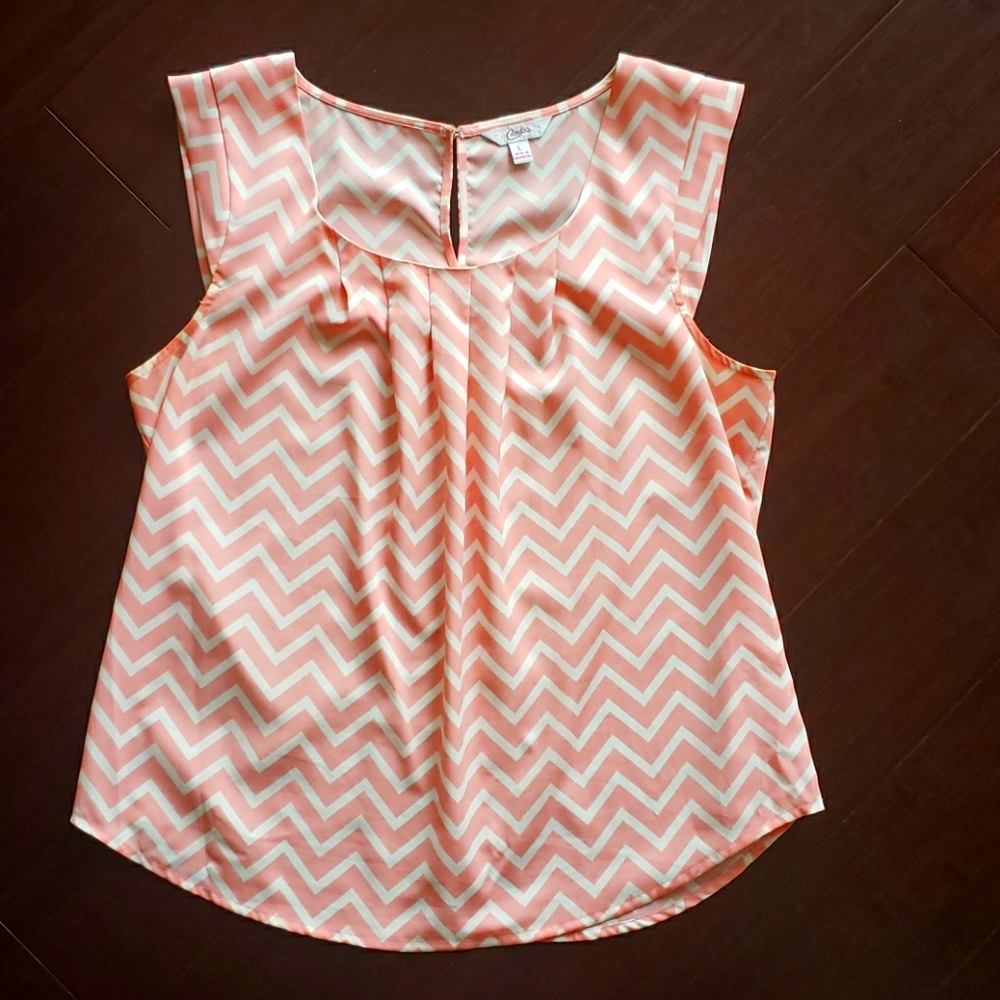 Candies Pink Sleeveless Blouse
